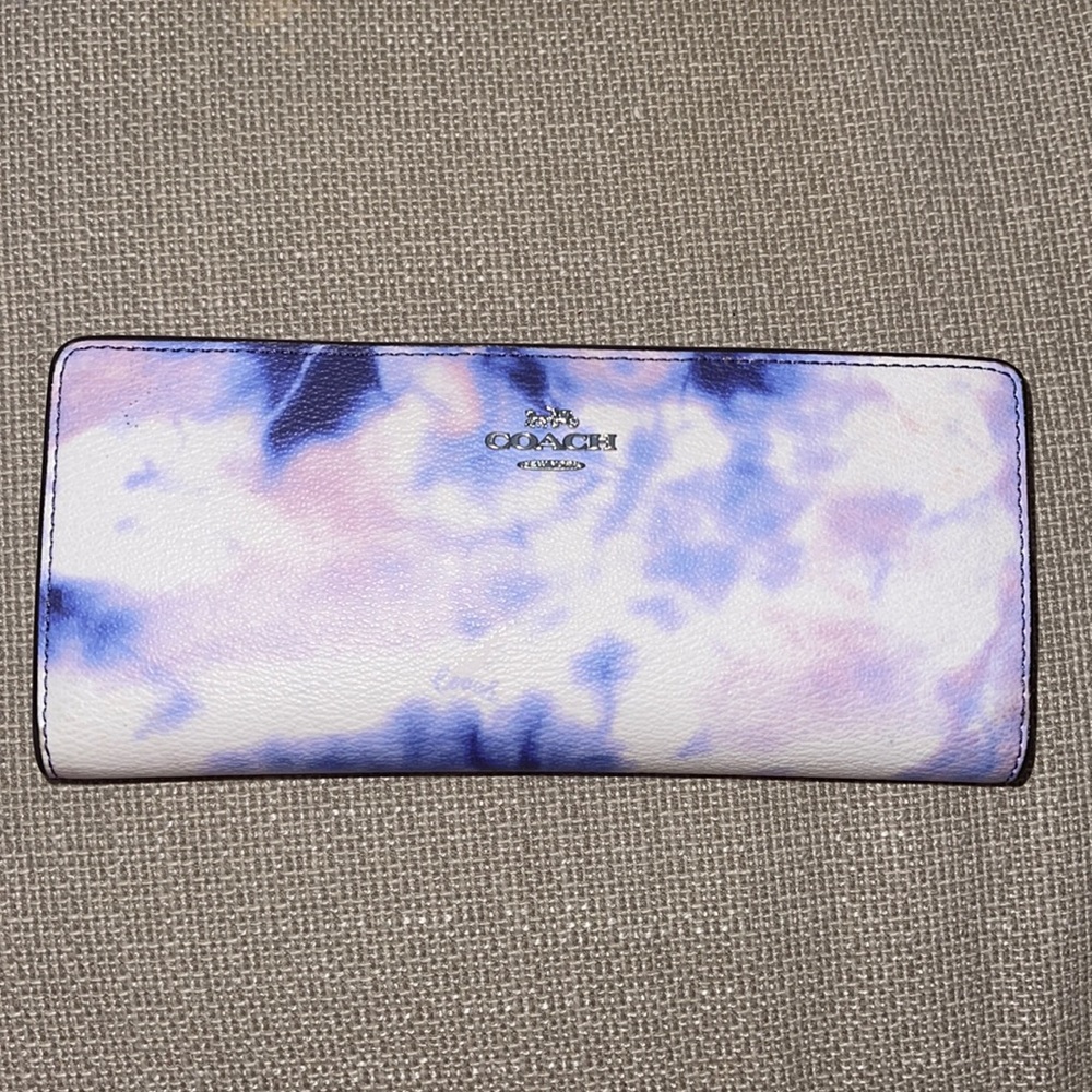Coach tie dye wallet
